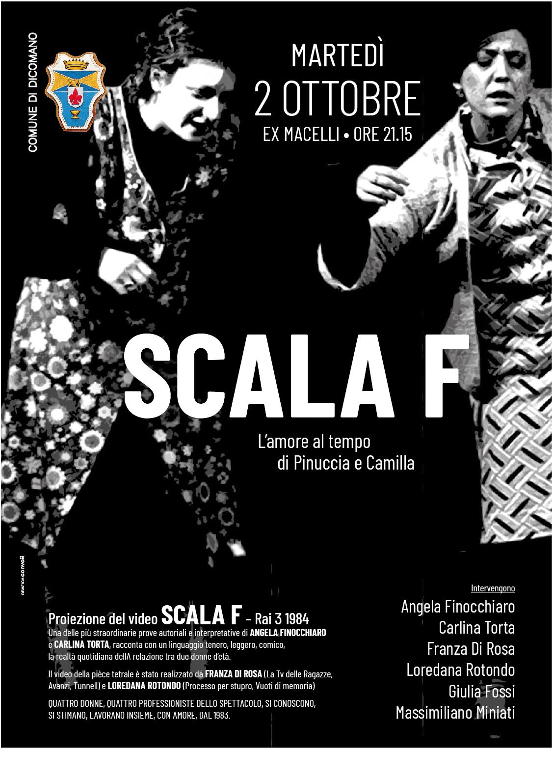 “Scala F” lo spettacolo storico di Angela Finocchiaro e Carlina Torta
