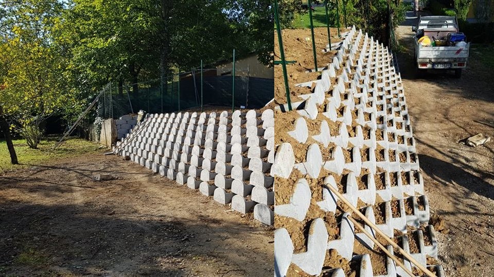 Asilo di Sagginale. Lavori in corso all'area esterna