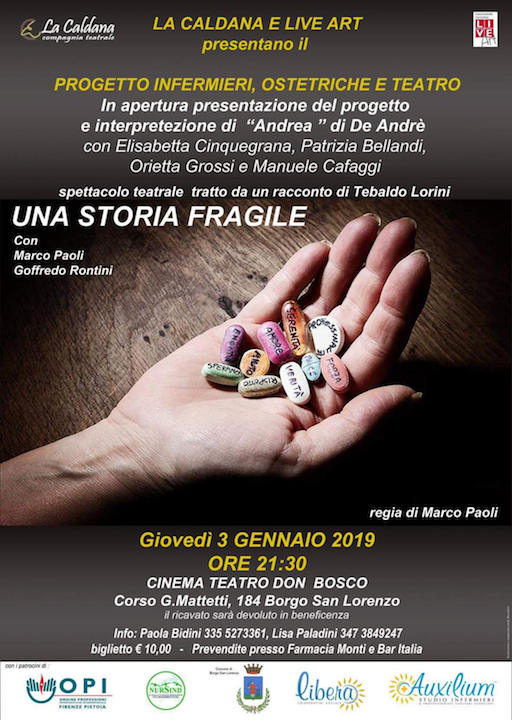 Progetto Infermieri e Ostetriche a teatro. 'Una storia fragile' giovedì al Don Bosco