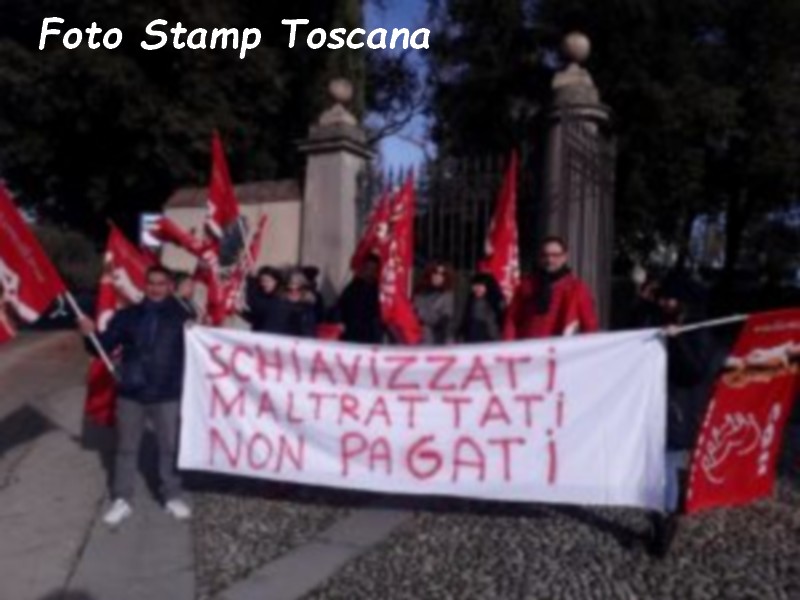 Villa Le Maschere. Sabato presidio dei lavoratori dell'appalto pulizie