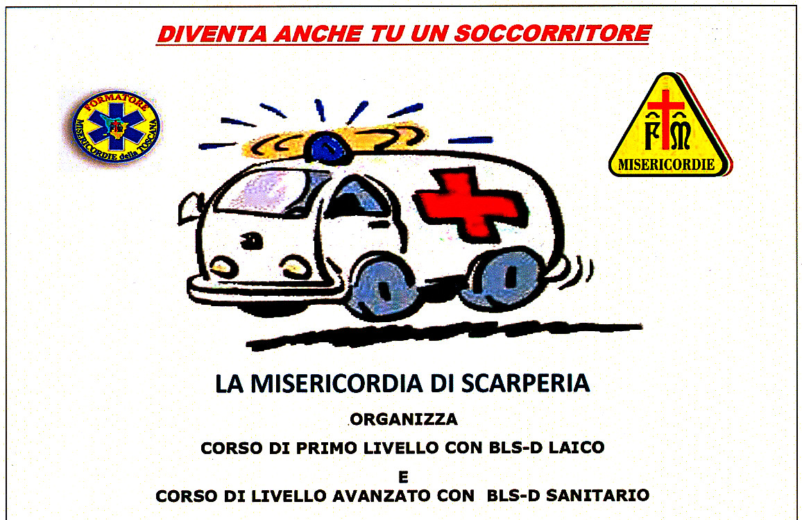 Corso di primo soccorso alla Misericordia di Scarperia