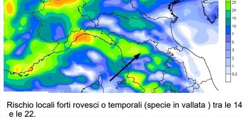 Meteo Mugello. Martedì arriva una perturbazione autunnale