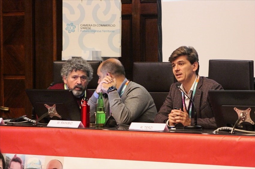 da sx: Marco Giovannelli (Presidente ANSO), Matteo Rainisio (Vice Presidente ANSO) e Riccardo Terzi (Google News Initiative)