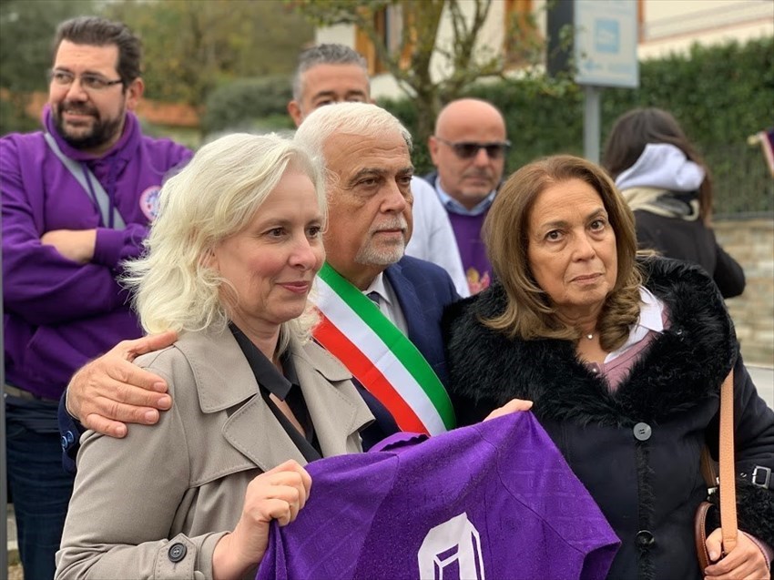 I momenti più salienti della cerimonia di inaugurazione a Rignano dello Stadio Davide Astori e Via Stefano Borgonovo