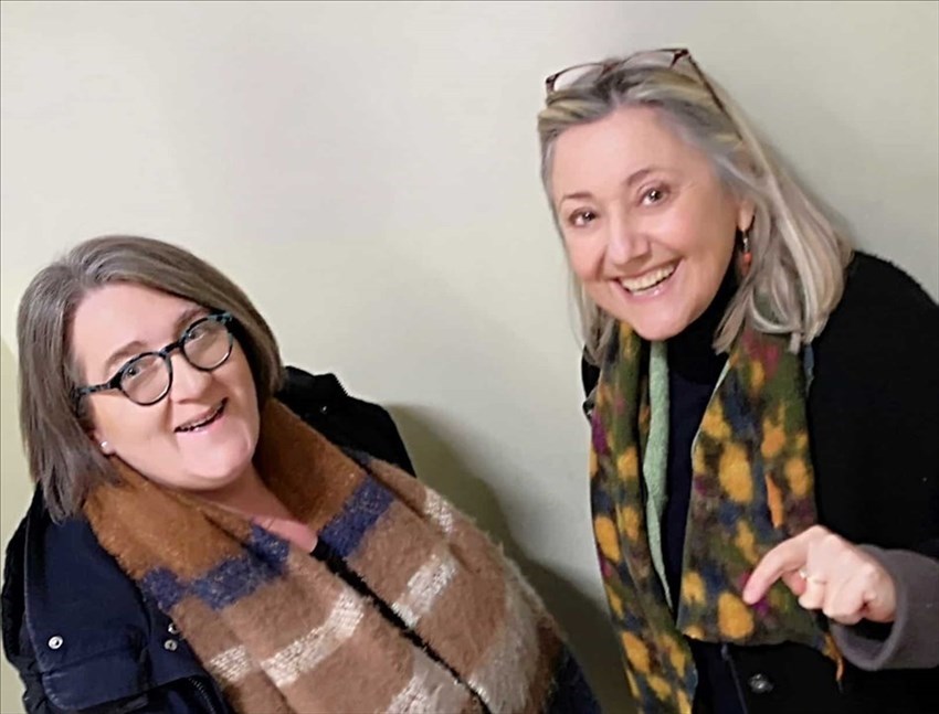 Beatrice Niccolai a destra e Carlina Torta a sinistra
