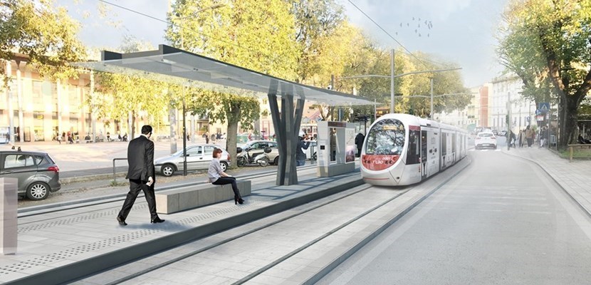 rendering della nuova tramvia