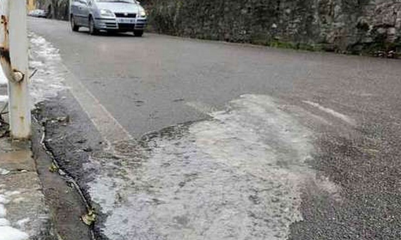 Rischio ghiaccio. Foto di repertorio
