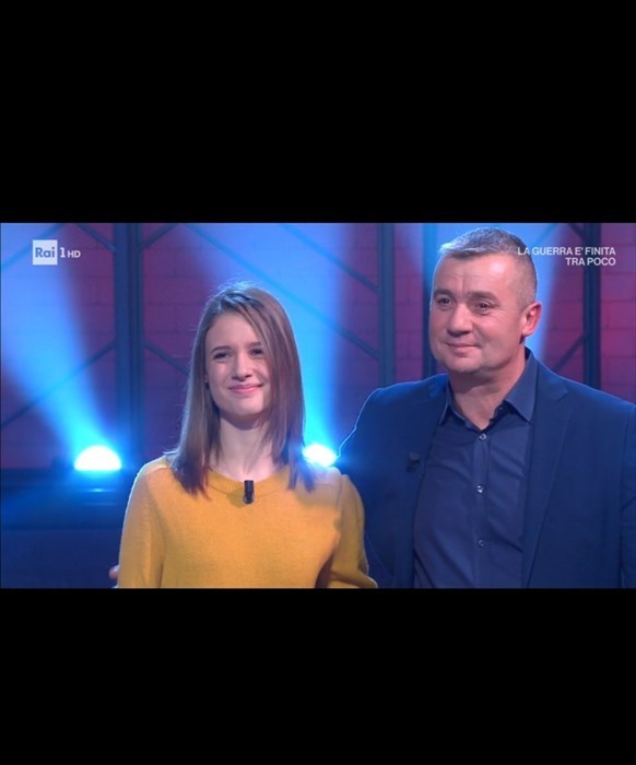 Paolo e la figlia Simona da Firenzuola al programma I Soliti Ignoti