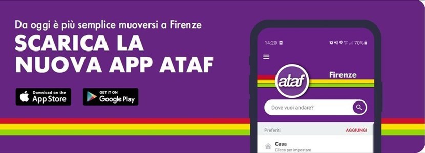 La schermata della nuova app Ataf