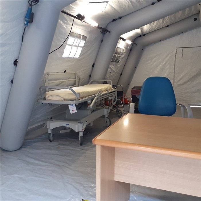 particolare della tenda