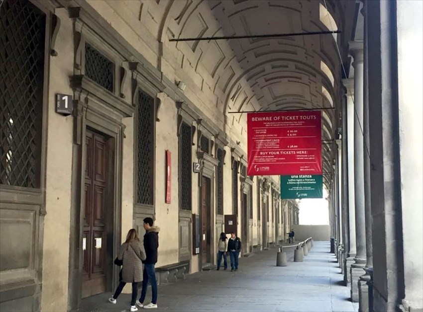 la Galleria degli Uffizi