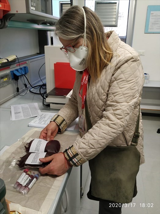 un'altra fase della consegna