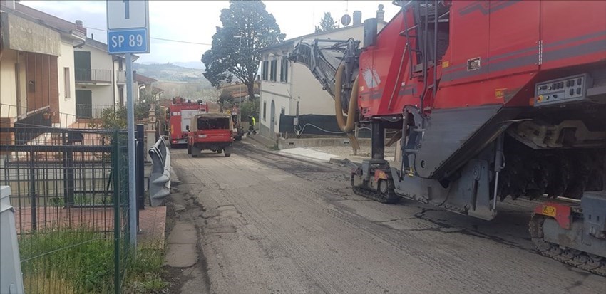 Vigili del Fuoco in via Garibaldi