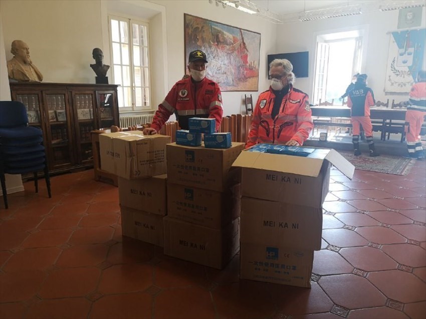 Consegna mascherine a Rignano