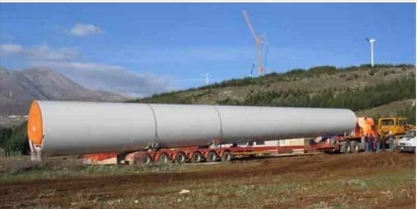 Il trasporto dei piloni