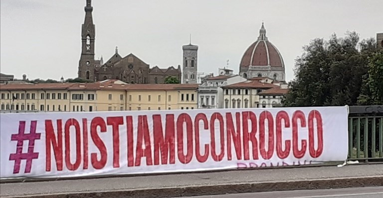 Ecco lo striscione