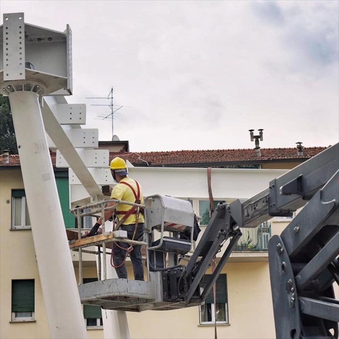 lavori in piazza dell'Isolotto