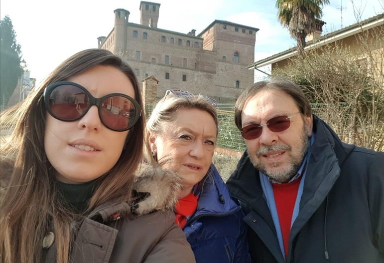 da sx: Ginevra, Lucia e Giandomenico Iannucci