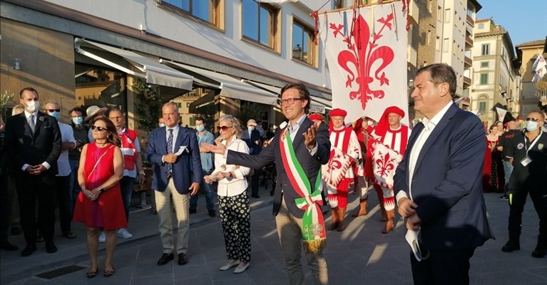 L'inaugurazione del lungarno Acciaiuoli