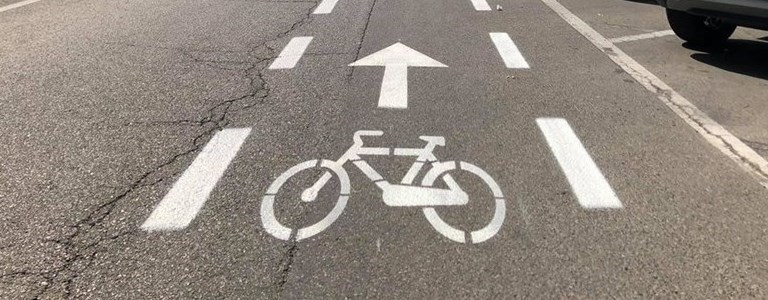 arrivano anche a Gavinana le corsie ciclabili