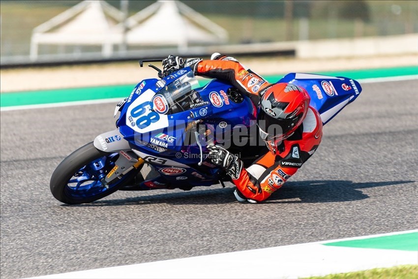 Mattia Capogreco (68) durante le prove libere del venerdì pomeriggio