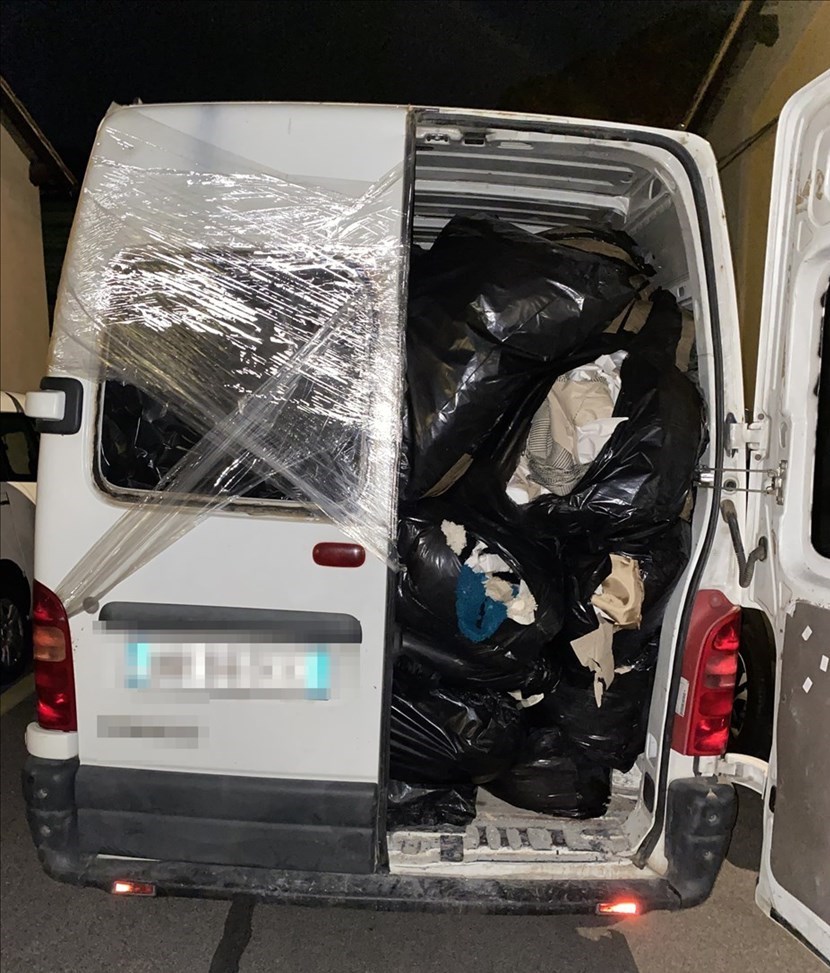 I rifiuti sequestrati