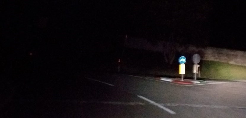 Viale Kennedy non illuminato