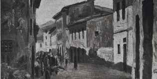 Borgo in foto. Ieri e oggi la strada... 'misteriosa'...