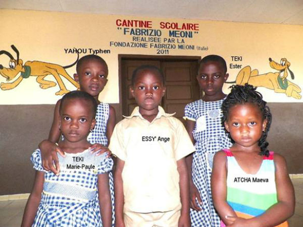 La scuola alla missione di Don Poggiali in Costa D’Avorio